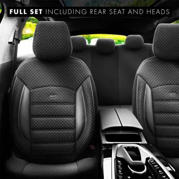 Auto Sitzbezug Set Universal Vorne und Hinten Komfortabel Komplett Set